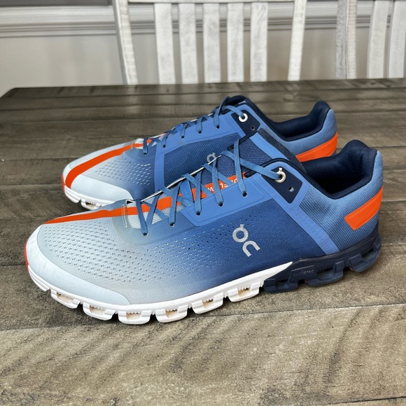 On Running Other - On Cloud Running Cloudflow Low-To Running Mesh Blue Orange Lake Flare Mens 13